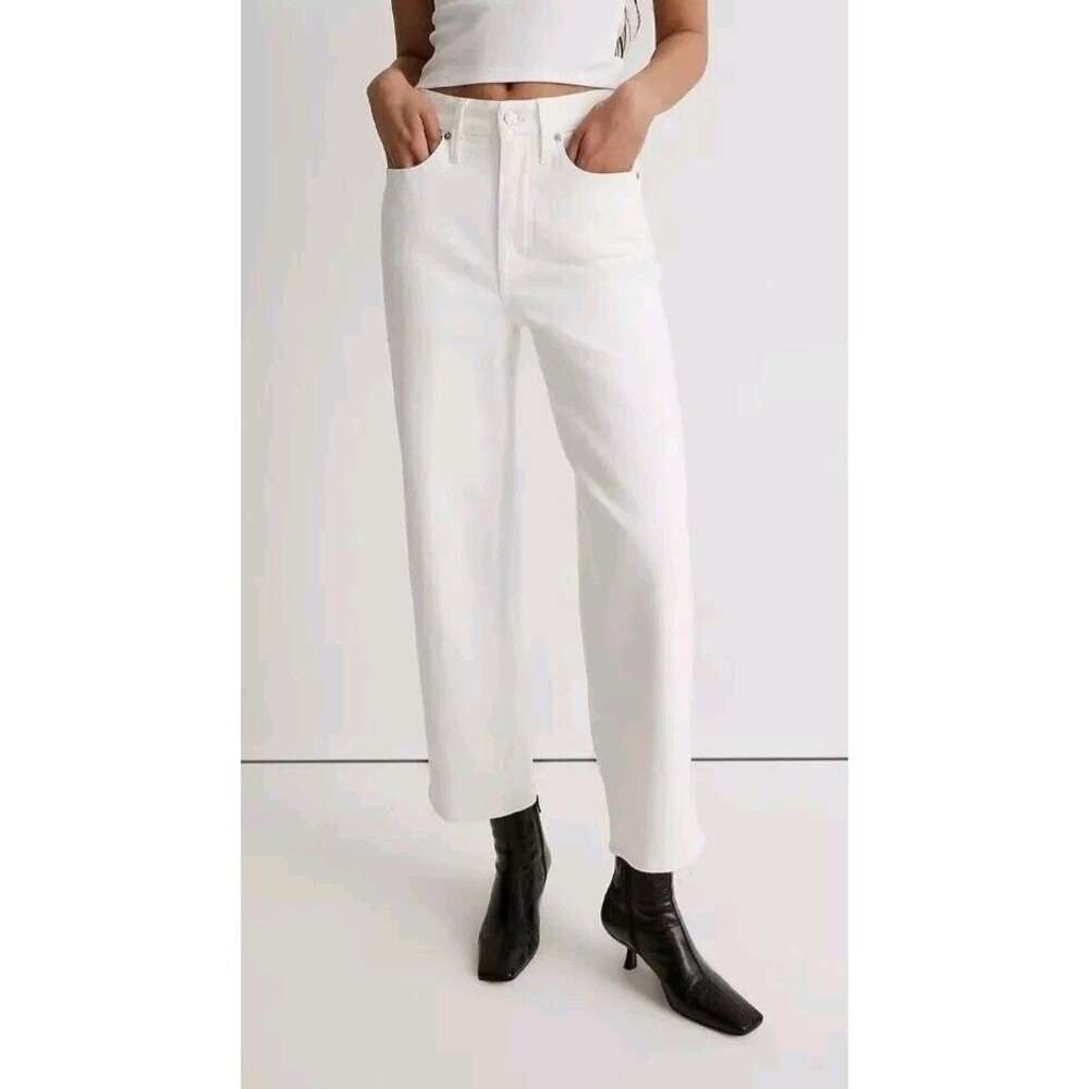 Madewell Women's White Flare & Wide Leg Jeans